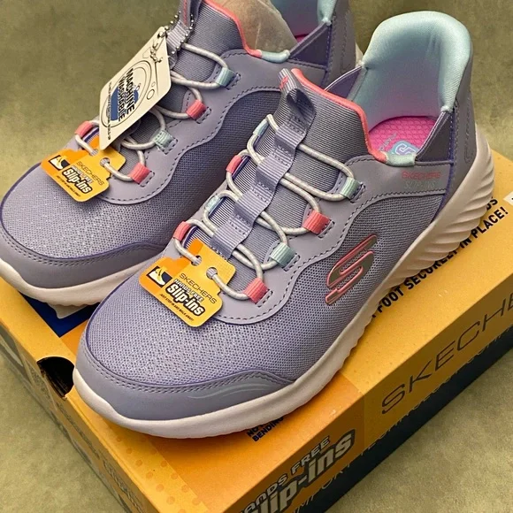 Skechers Girl's Bounder-Simple Cute Sneaker - Picture 2 of 9